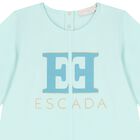 Girls Blue Logo Dress, 1, hi-res