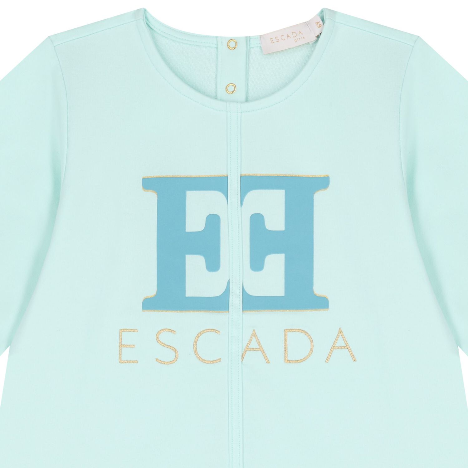 Girls Blue Logo Dress, 1, hi-res