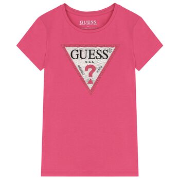 Girls Pink Logo T-Shirt