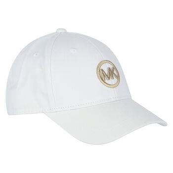Girls White Logo Cap