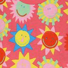 Younger Girls Pink Sun T-Shirt, 1, hi-res