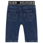Baby Boys Logo Denim Jeans, 1, hi-res