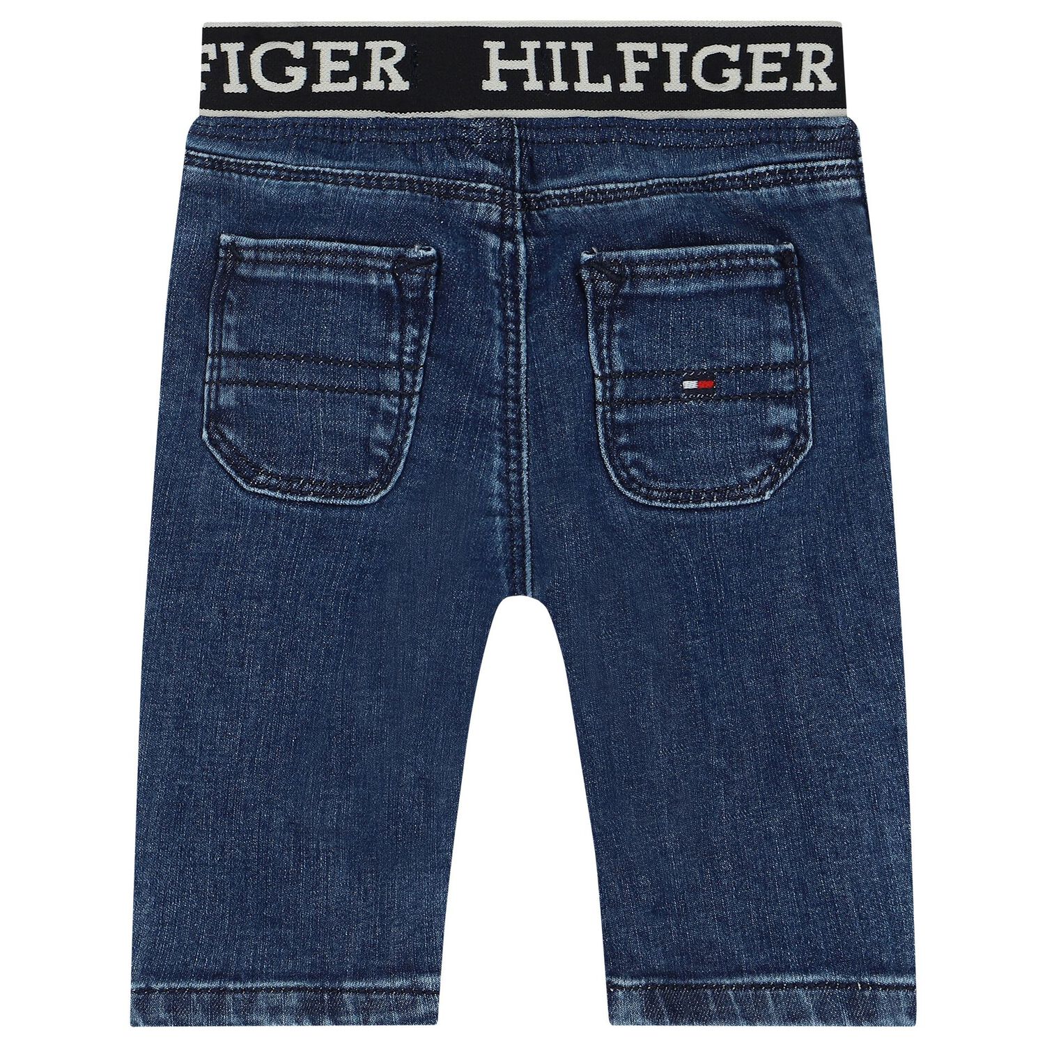 Baby Boys Logo Denim Jeans, 1, hi-res