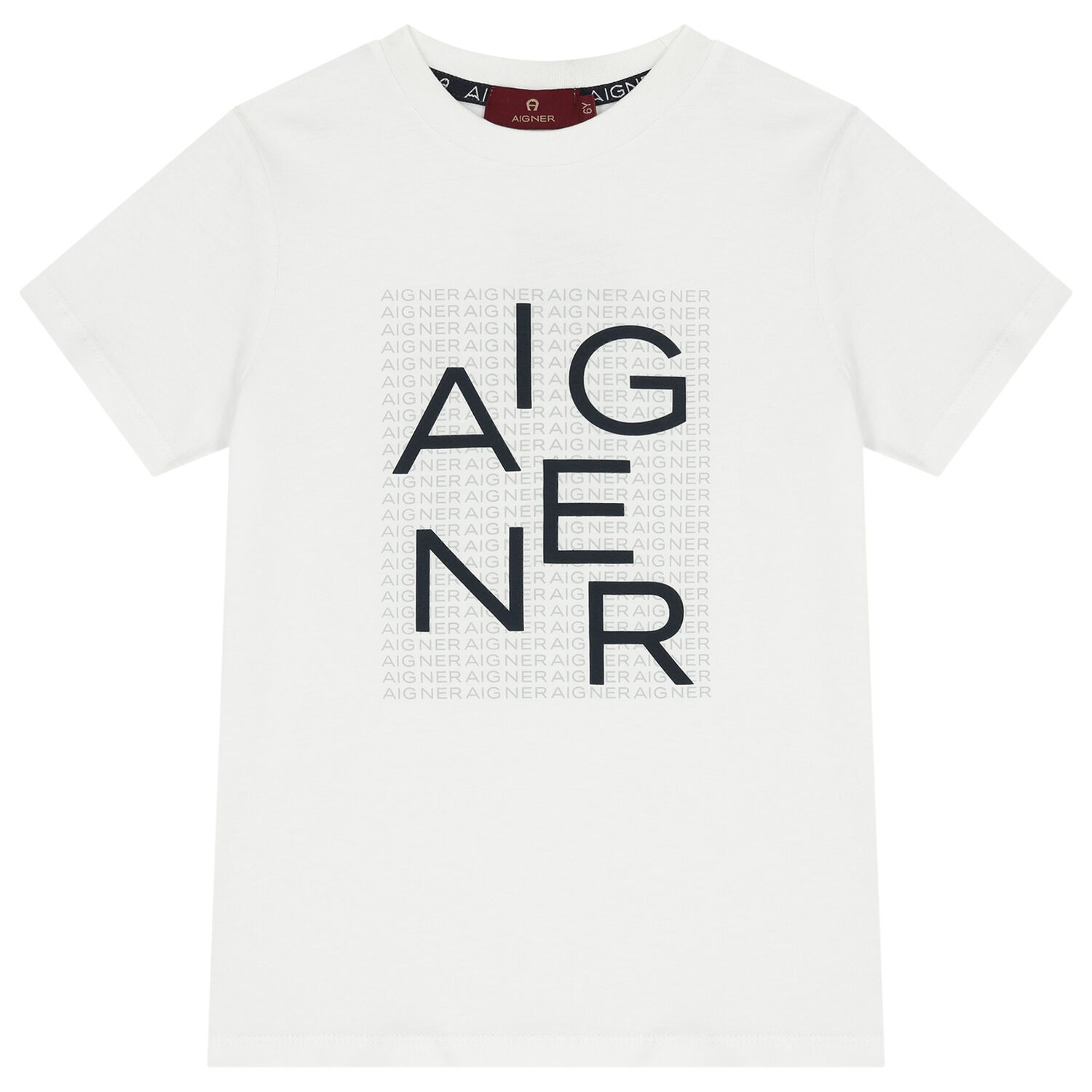 Boys White Logo T-Shirt, 1, hi-res image number null