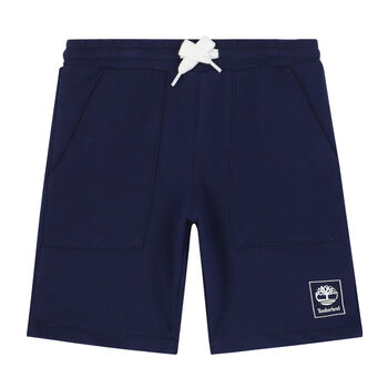 Boys Navy Logo Shorts