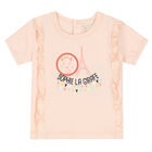 Baby Girls Pink & Ivory Trousers Set, 1, hi-res