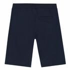 Boys Navy Logo Shorts, 2, hi-res