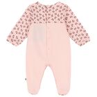 Baby Girls Pink Teddy Bear Logo Babygrow, 3, hi-res