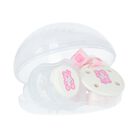 Baby Girls Pink Teddy Bear Logo Pacifier Gift Set, 1, hi-res