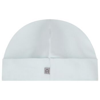 Baby Boys Blue Embroidered Logo Hat