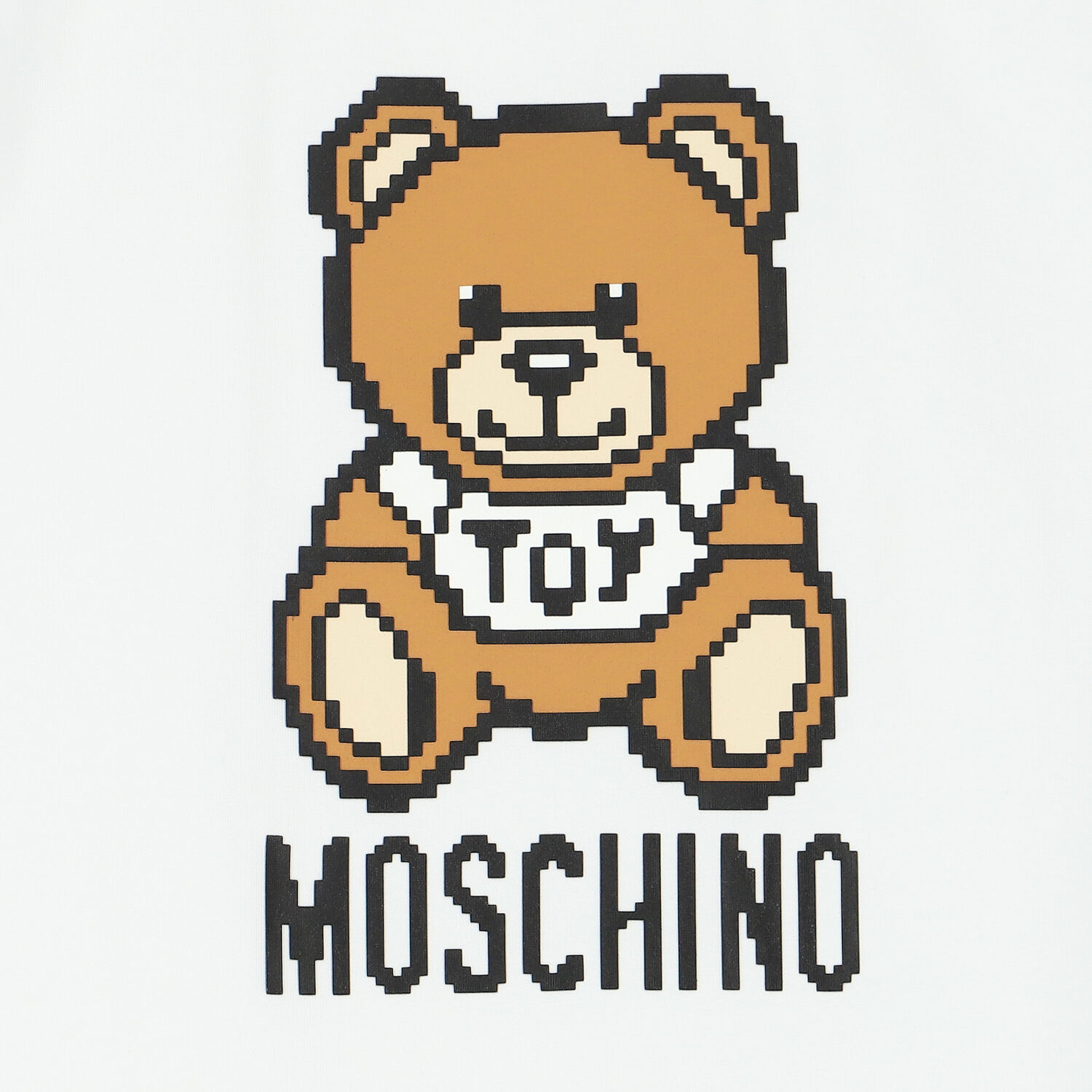 فستان بشعار تيدي باللون الأبيض, 3, hi-res