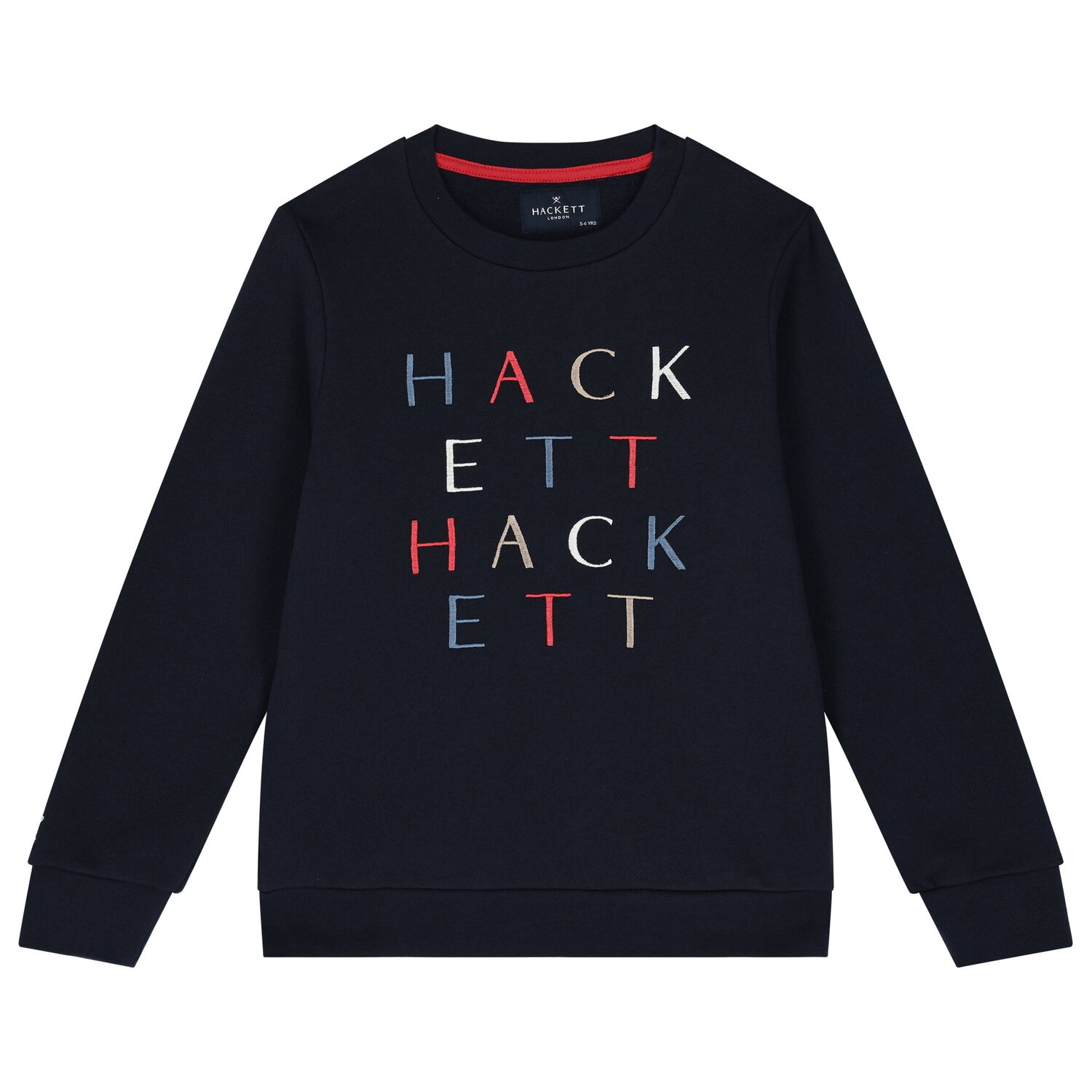 Boys Navy Blue Logo Sweatshirt, 1, hi-res