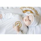 Baby Boys Blue Logo Hat, 2, hi-res