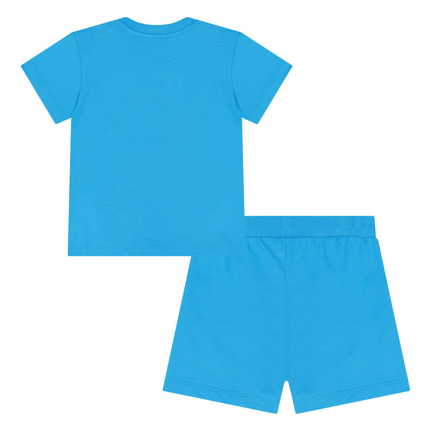 Younger Boys Blue Teddy Bear Logo Shorts Set, 3, hi-res