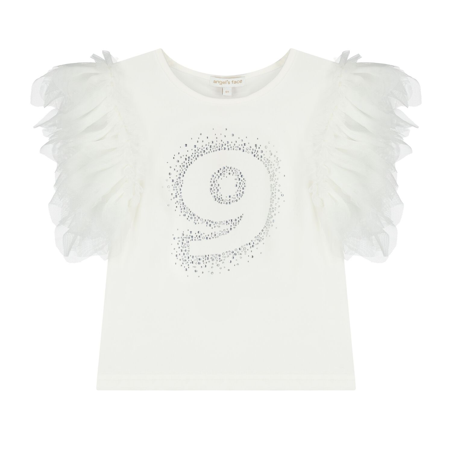 Girls White 9th Birthday T-Shirt, 18, hi-res