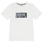 Boys White Logo T-Shirt, 2, hi-res