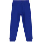 Boys Blue Logo Joggers, 1, hi-res