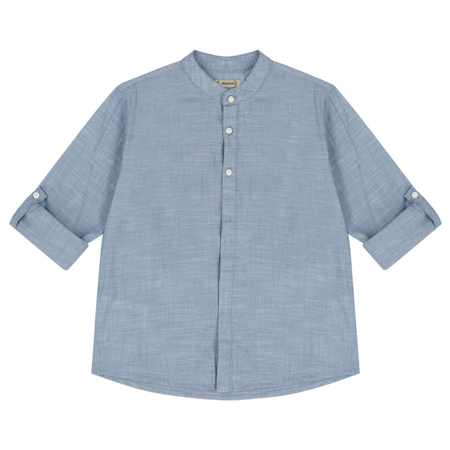 طقم أولاد شورت باللون العاجي والأزرق, 1, hi-res