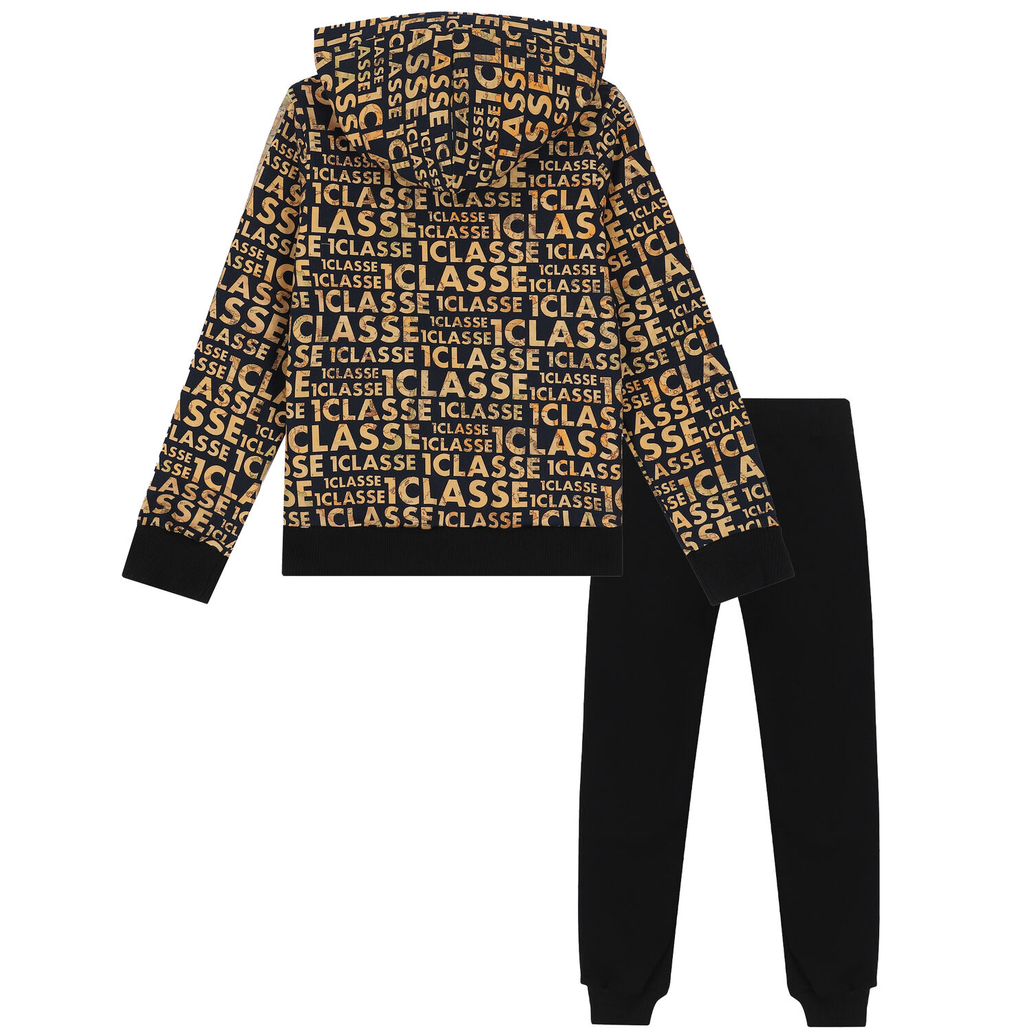 Boys Black Logo Tracksuit, 1, hi-res image number null
