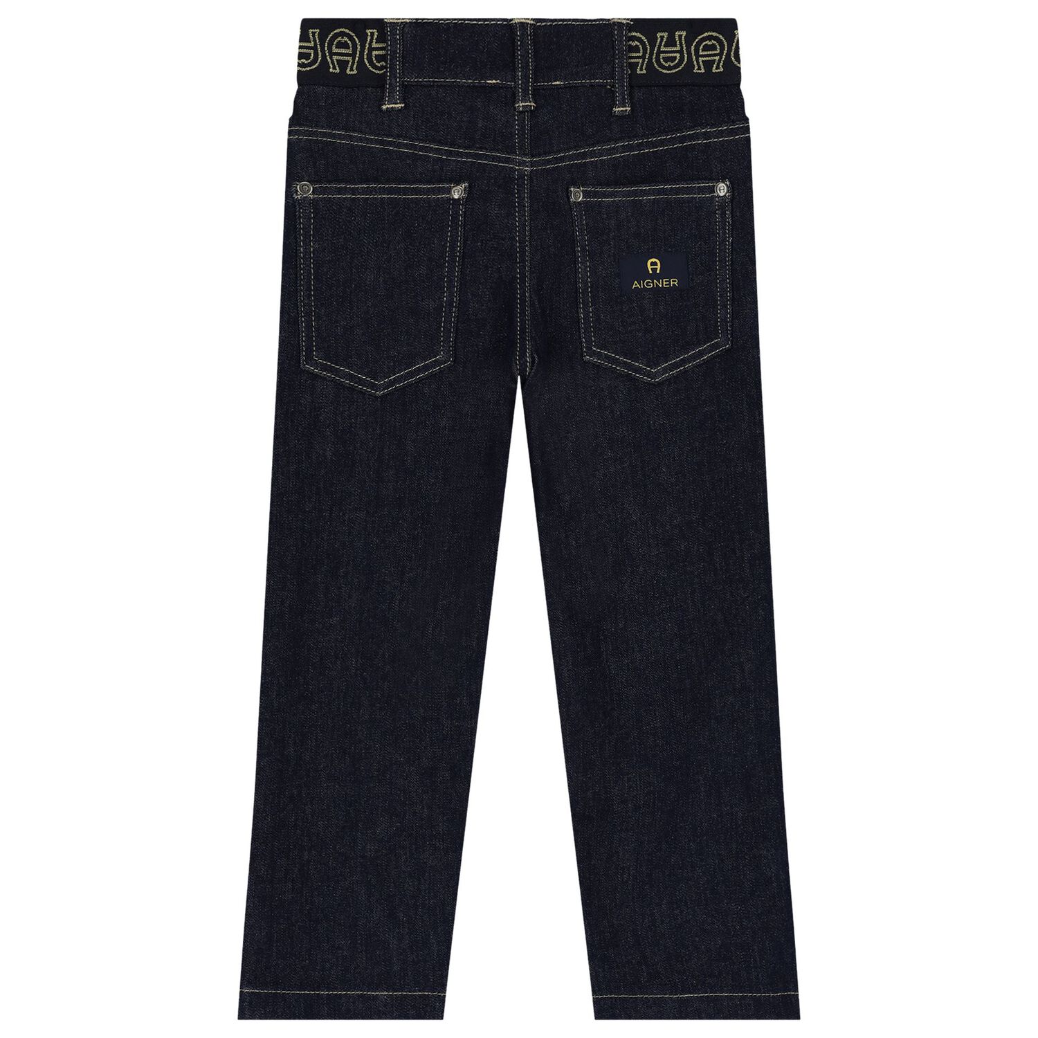 Boys Navy Blue Denim Jeans, 1, hi-res image number null