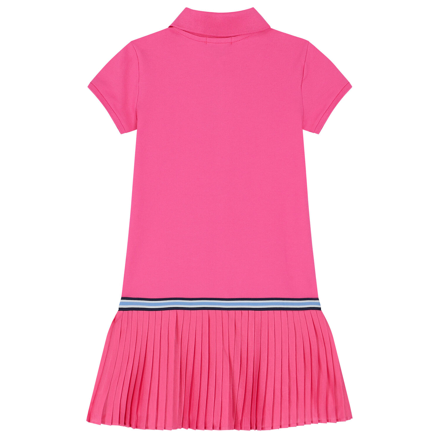 Girls Pink Logo Polo Dress, 1, hi-res
