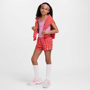 Girls Orange & Pink Logo Shorts