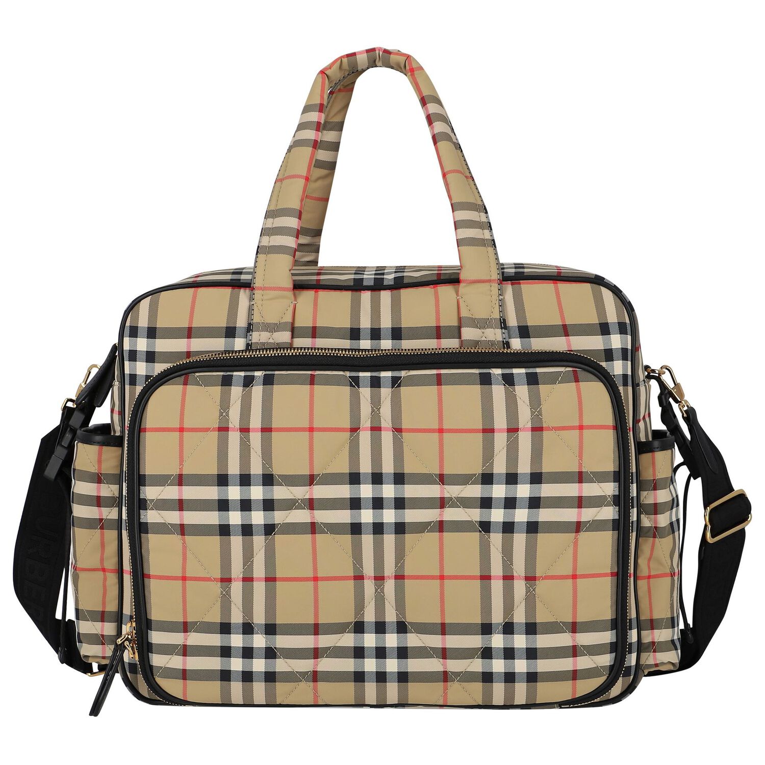 Beige Vintage Check Baby Changing Bag, 1, hi-res image number null