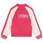 Girls Pink & Ivory Logo Jacket, 1, hi-res