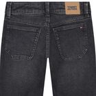 Boys Black Denim Jeans, 1, hi-res