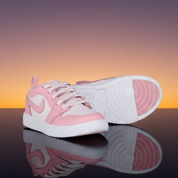 Girls Pink & White Air Jordan 1 Low Alt Trainers