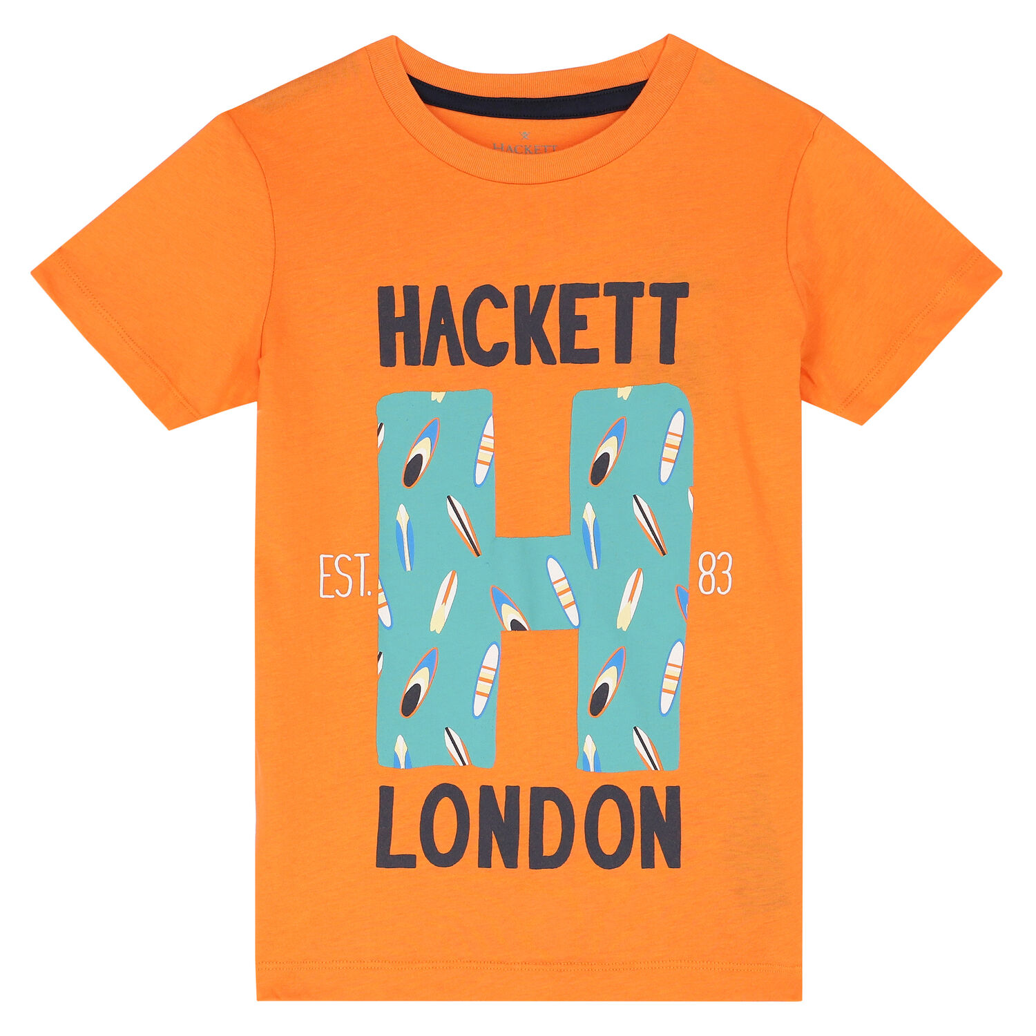 Boys Orange Logo T-Shirt, 1, hi-res