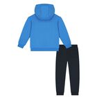 Boys Blue & Navy Blue Tracksuits, 2, hi-res
