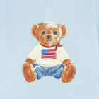 Baby Boys Blue Teddy Romper, 1, hi-res