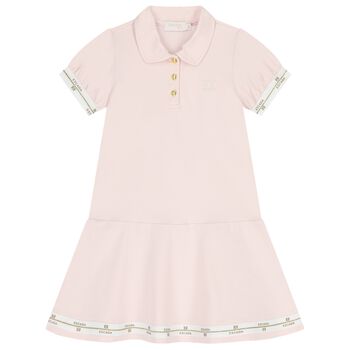 Girls Pink Logo Dress