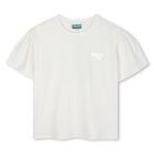 تي شيرت أبيض بشعار للبنات, 1, hi-res