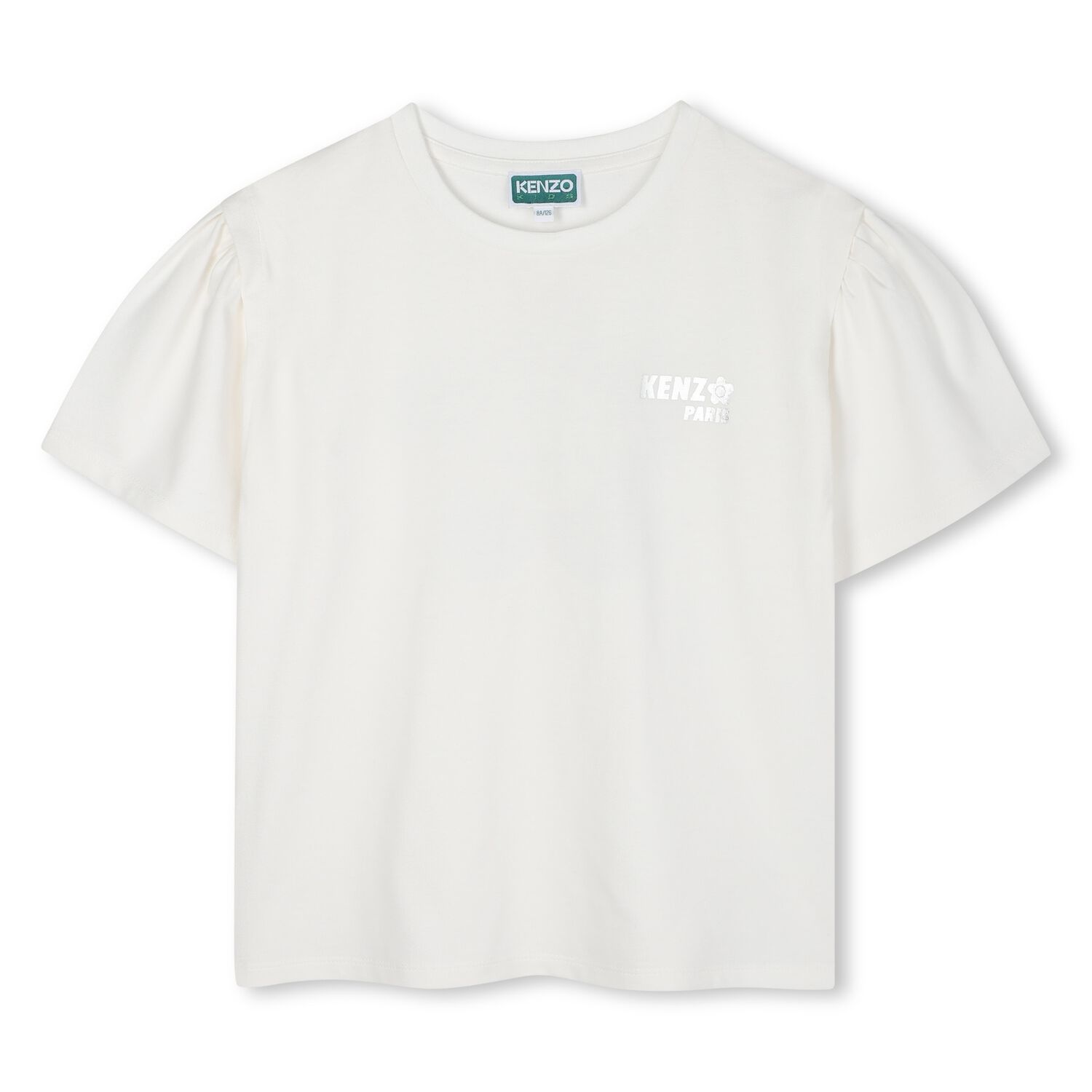 تي شيرت أبيض بشعار للبنات, 1, hi-res