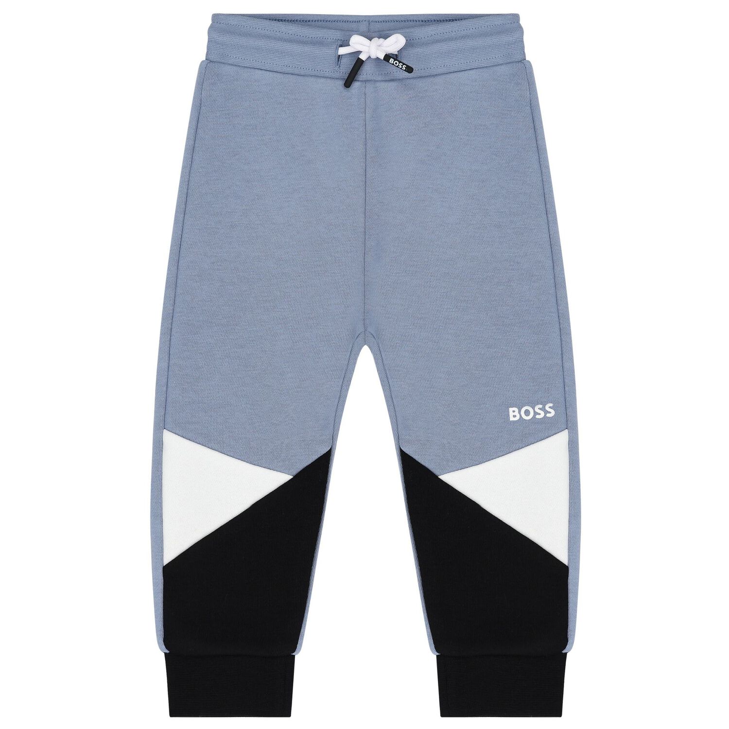 Younger Boys Blue & Black Logo Tracksuit, 1, hi-res