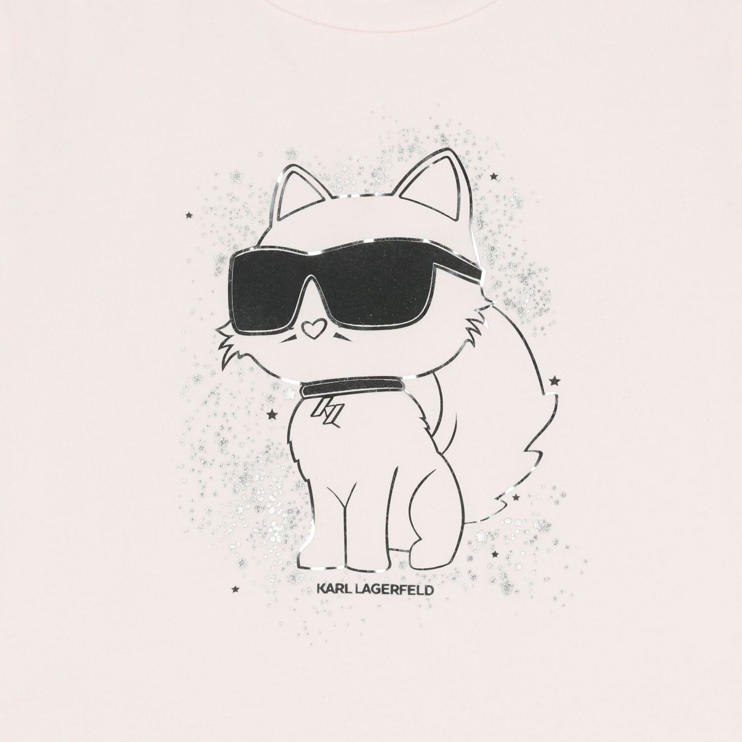 تيشيرت بالشعار باللون الوردي للبنات, 1, hi-res