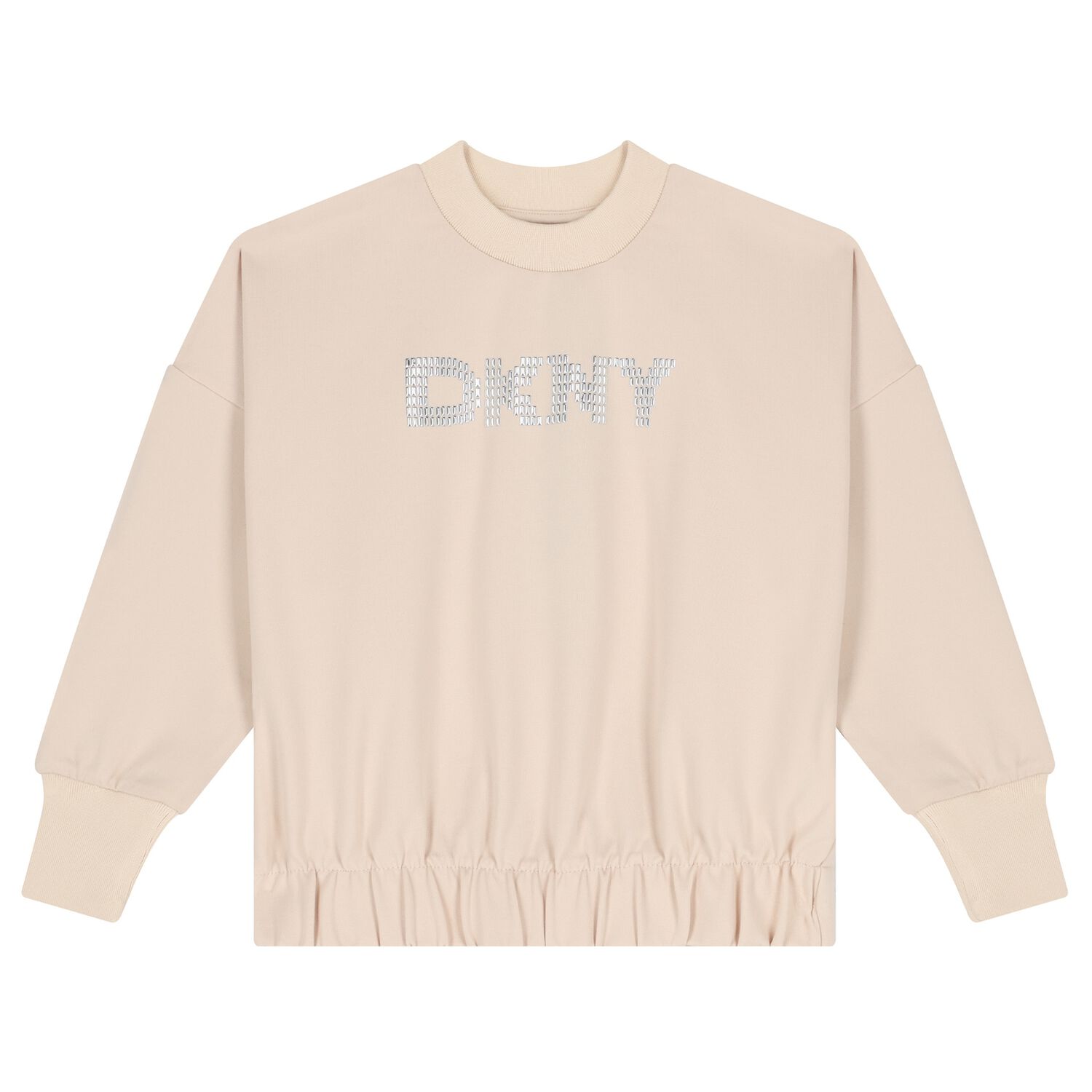سويت شيرت بنات مزين بالشعار باللون البيج , 1, hi-res image number null