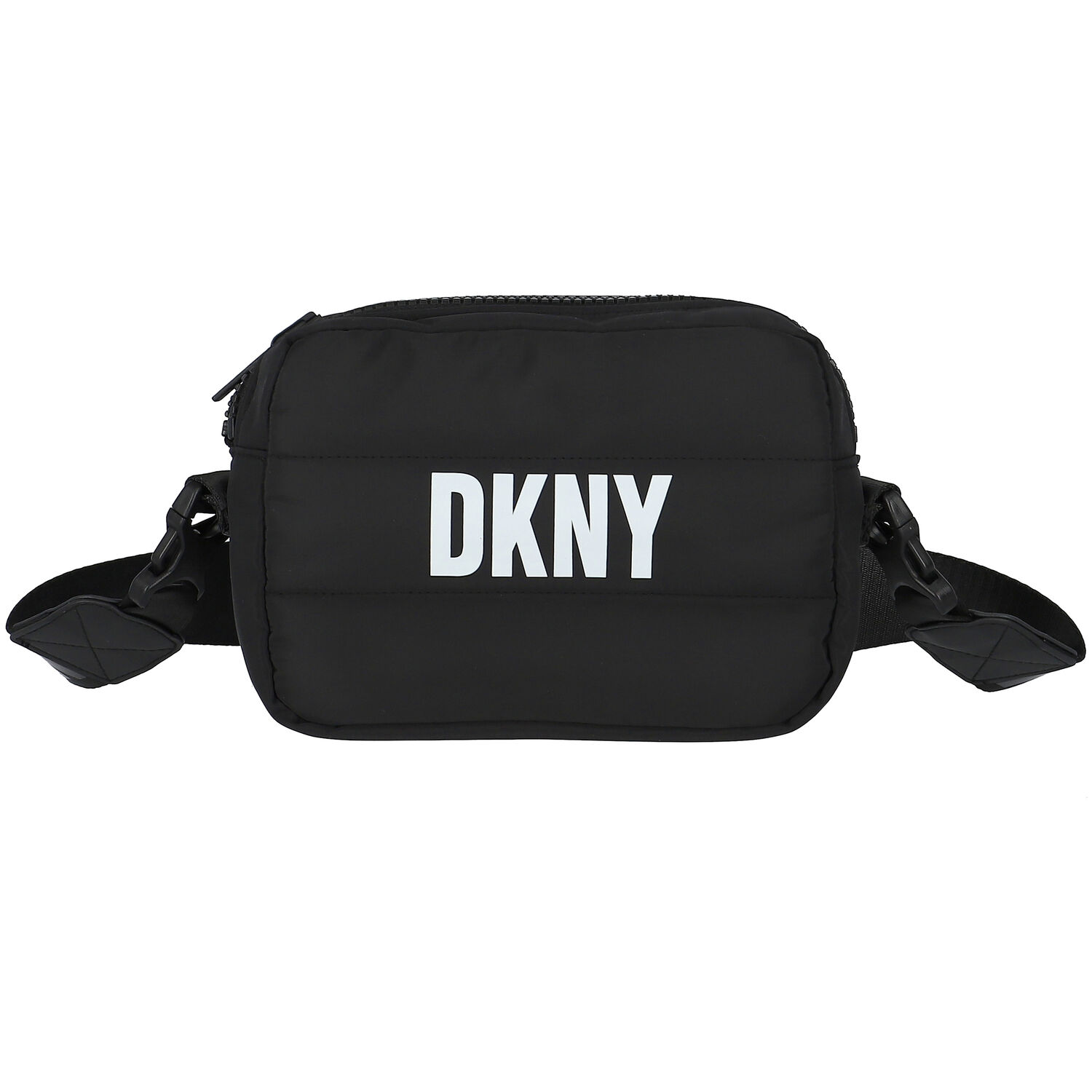 حقيبة يد للبنات بالشعار باللون أسود والفضي (بوجهين), 1, hi-res