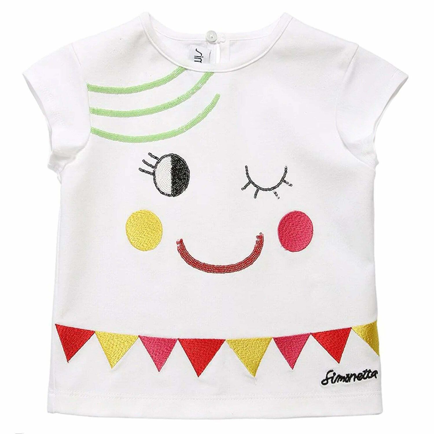 تيشيرت بناتي باللون الابيض, 1, hi-res image number null