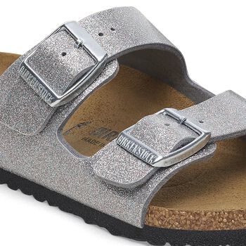 Girls Sparkling Silver Arizona Sandals