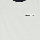 Boys Ivory & Navy Blue Logo T-Shirt, 1, hi-res