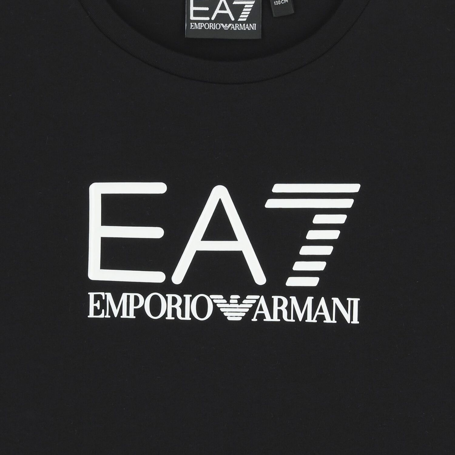 طقم شورت أسود بشعار للبنات, 1, hi-res