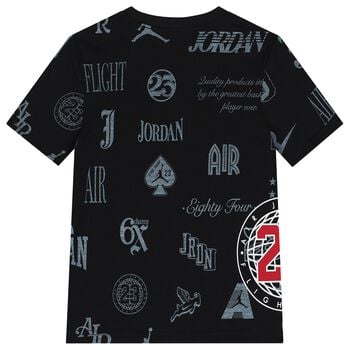 Boys Black Jordan Logo T-Shirt