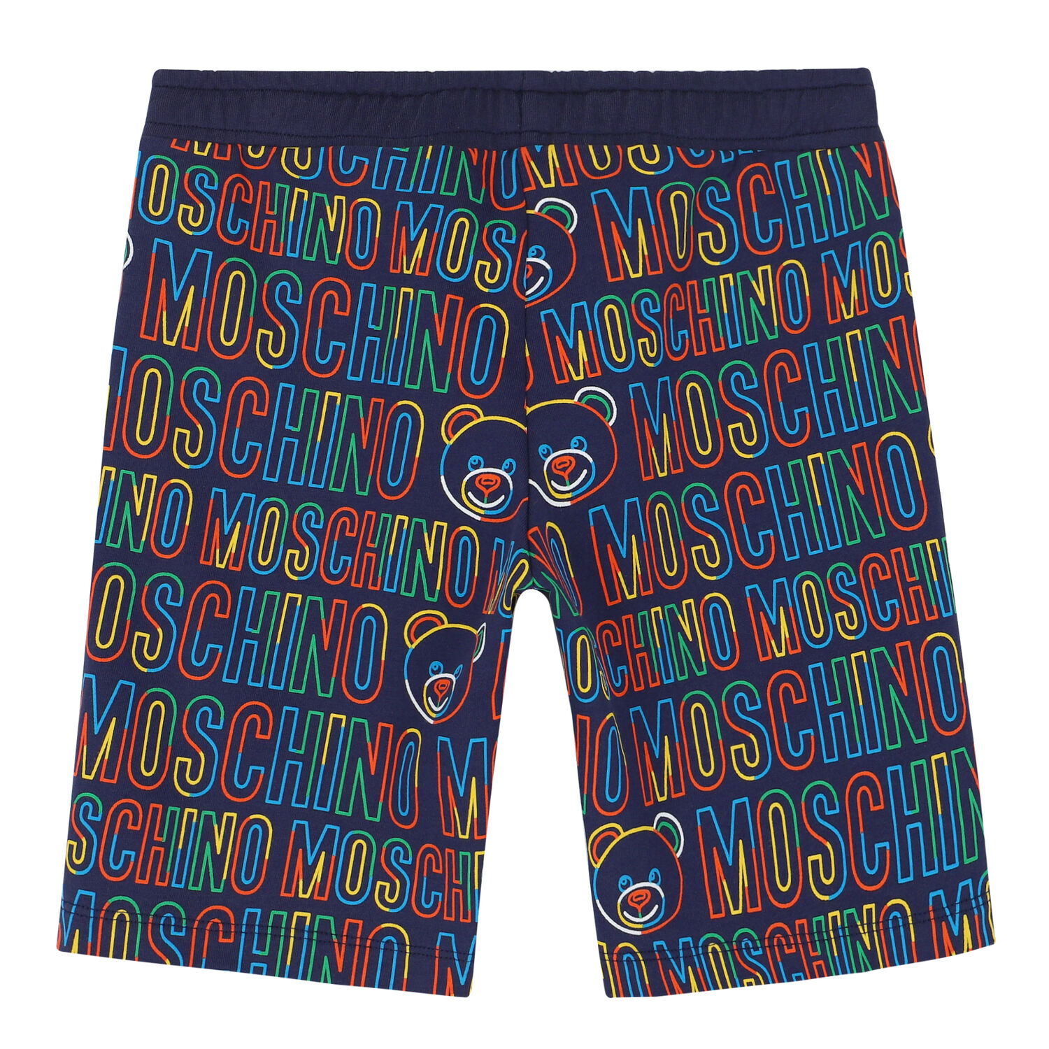 Boys Navy Blue Logo Shorts, 2, hi-res