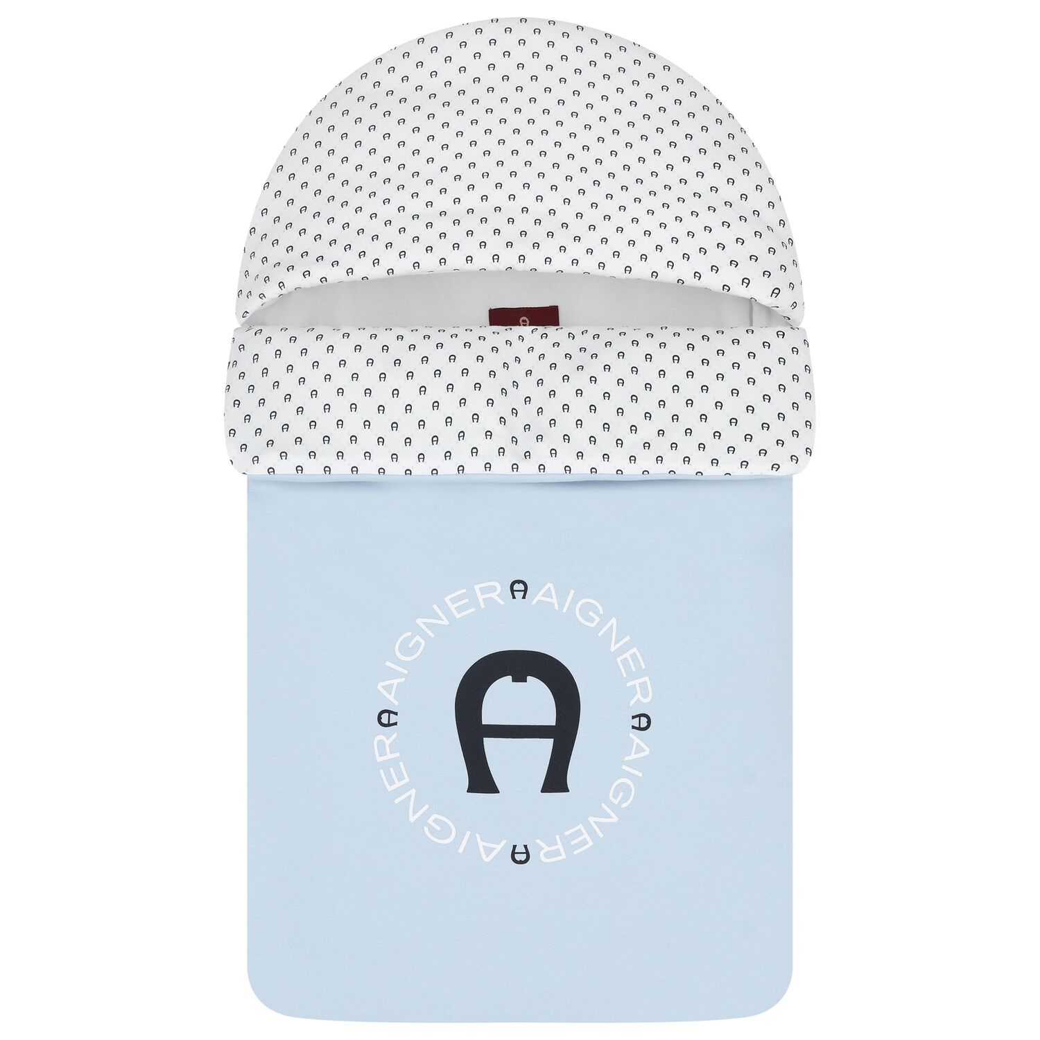 Baby Boys Blue & White Logo Nest, 2, hi-res