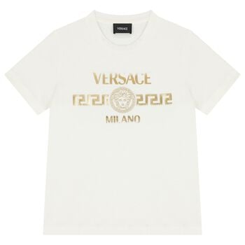Boys White Medusa T-Shirt