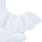 Girls White Lace Top, 2, hi-res