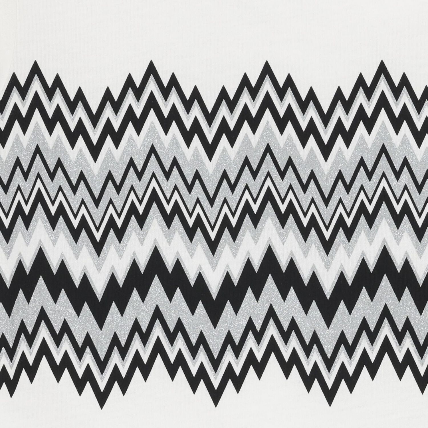 تيشيرت بنات متعرج بالشعار باللون الأبيض , 1, hi-res